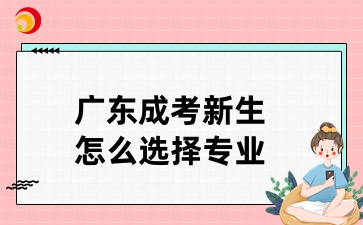 廣東成考新生怎么選擇專業